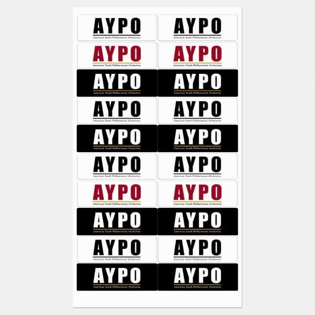 AYPO-Logo-Labels Etiketten (Blatt)