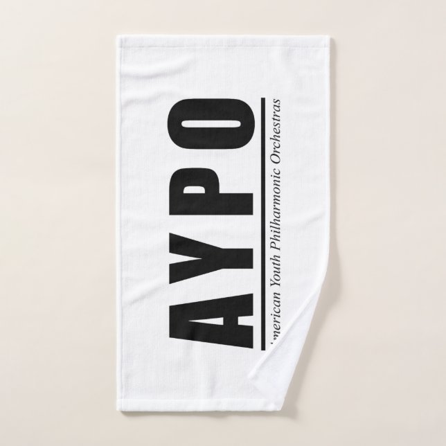 AYPO Weißes Handtuch Große Logo (Handtuch)