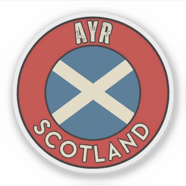 Ayr, Schottland Aufkleber (Vorderseite)