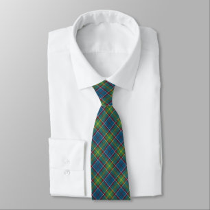 Ayrshire District Tartan Blue und Green Kariert Krawatte