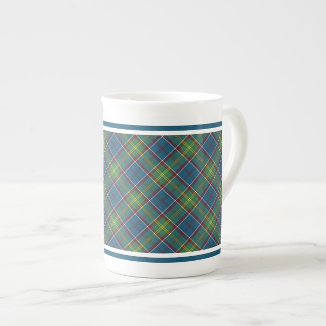 Ayrshire District Tartan Bone China Tasse (Vorderseite Rechts)