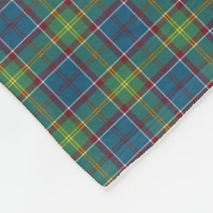 Ayrshire Scotland District Tartan Fleece Blanket