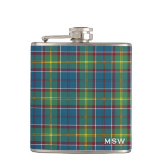 Ayrshire Tartan Mit Monogramm Flachmann