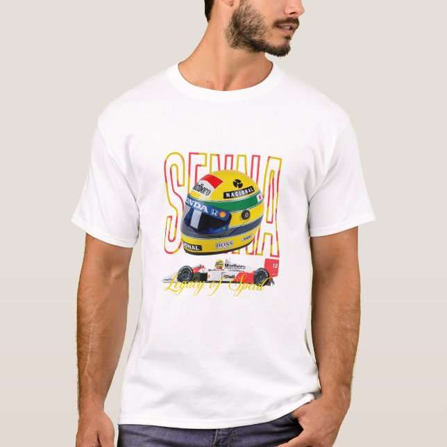Ayrton Senna Fan Formel 1 T - Shirt (Vorderseite)