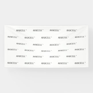 Ayucell 4x8 Schritt- und Wiederholungsbanner - Wei Banner