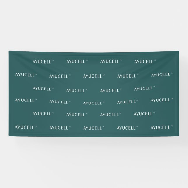 Ayucell 4x8 Step und Repeat Banner - grün (Horizontal)