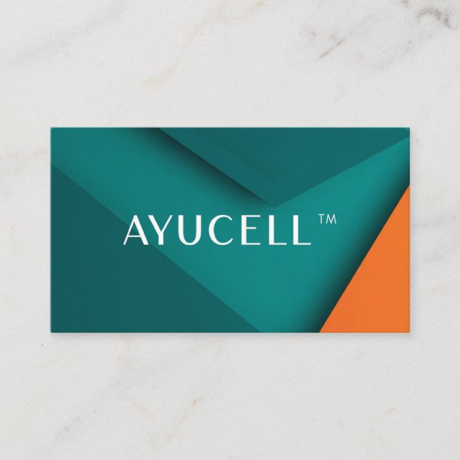Ayucell Business Card 1 (Bearbeitbar) Visitenkarte (Vorderseite)