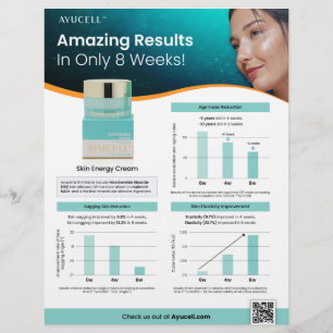 Ayucell Skin Energy Moisturating Cream Sell Sheet Flyer