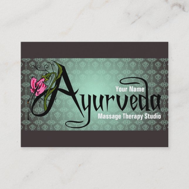 Ayurveda - Business-/Schedule Card Terminkarte (Vorderseite)