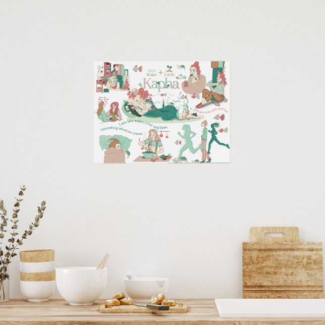 Ayurveda Kapha Dosha Poster (Küche)