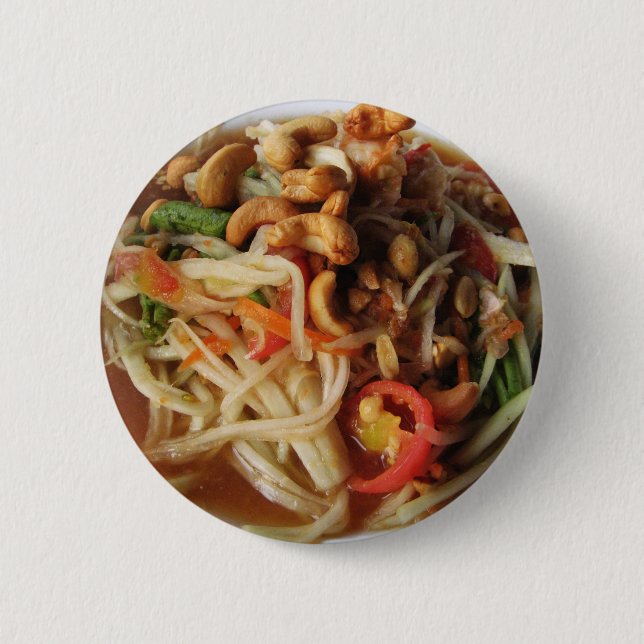 Ayutthaya Spicy Papaya Salad [Som Tam] mit Cashew Button (Vorderseite)