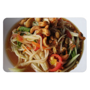 Ayutthaya Spicy Papaya Salad [Som Tam] mit Cashew Magnet