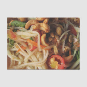 Ayutthaya Spicy Papaya Salad [Som Tam] mit Cashew Seidenpapier