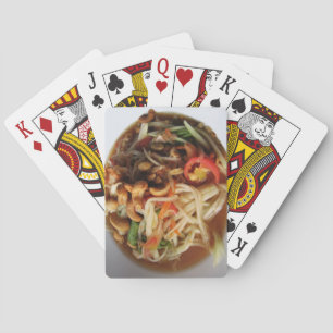 Ayutthaya Spicy Papaya Salad [Som Tam] mit Cashew Spielkarten