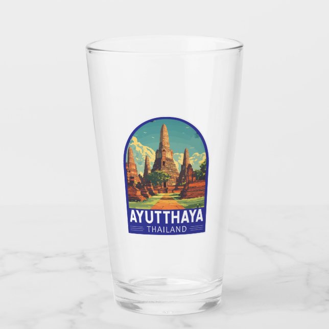 Ayutthaya Thailand Reisetischler Glas (Vorderseite)