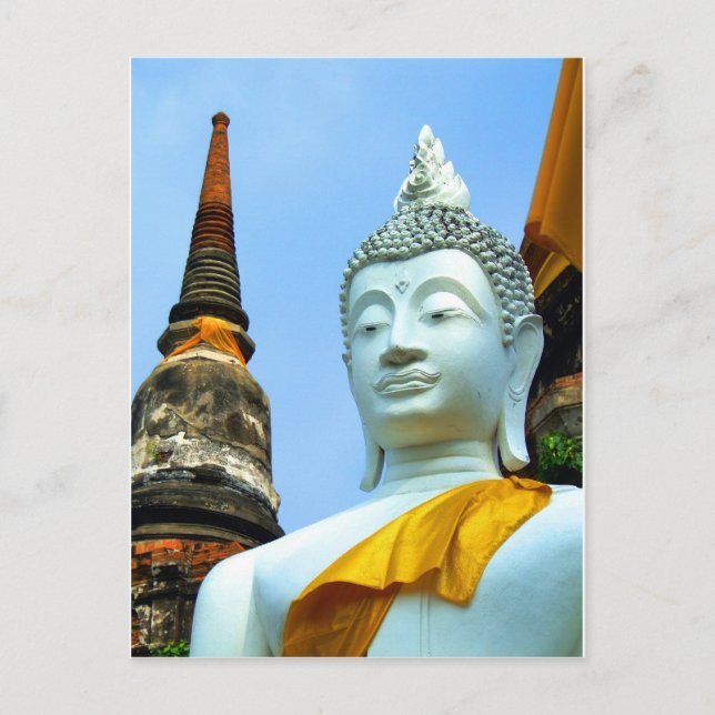 Ayutthaya. Was Yai Chai Mongkol. Postkarte (Vorderseite)