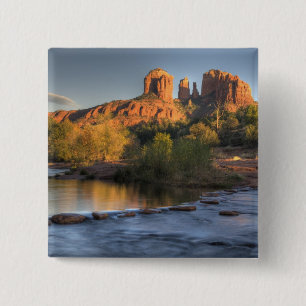 AZ, Arizona, Sedona, Bergmond-Erholung 3 Button