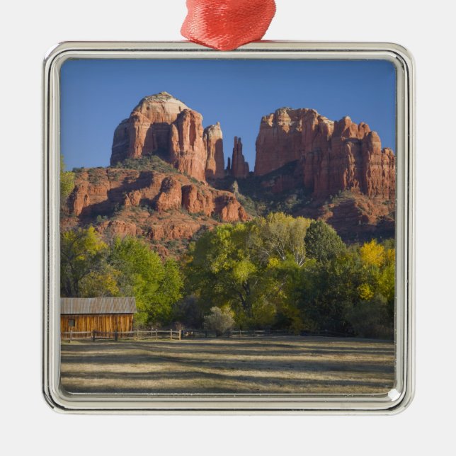 AZ, Arizona, Sedona, Crescent Moon Recreation 2 Silbernes Ornament (Vorne)