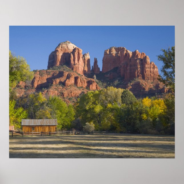 AZ, Arizona, Sedona, Mondmond-Halbmond-Erholung 2 Poster (Vorne)