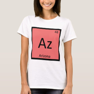 Az - Arizona State Chemie Periodensystem Symbol T-Shirt