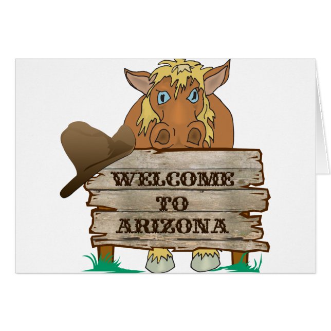 AZ- Bienvenue à l'Arizona Horse (Devant horizontal)
