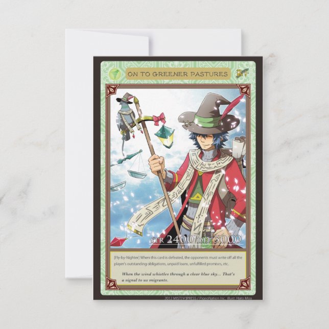 AZ card - On to Greener Pastures (Vorderseite)