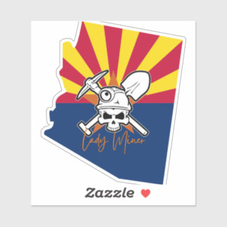AZ Staat Lady Miner Sticker
