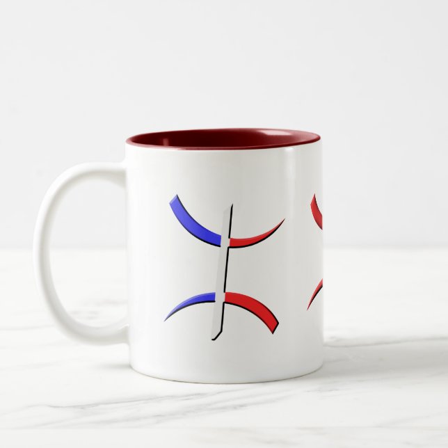 aza berbe zweifarbige tasse (Links)