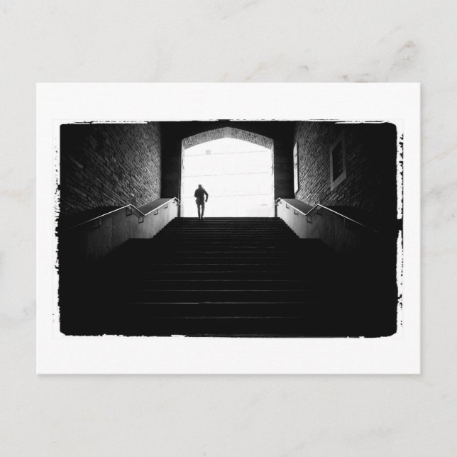 Aza Schwarzweißfotografie Postkarte (Vorderseite)