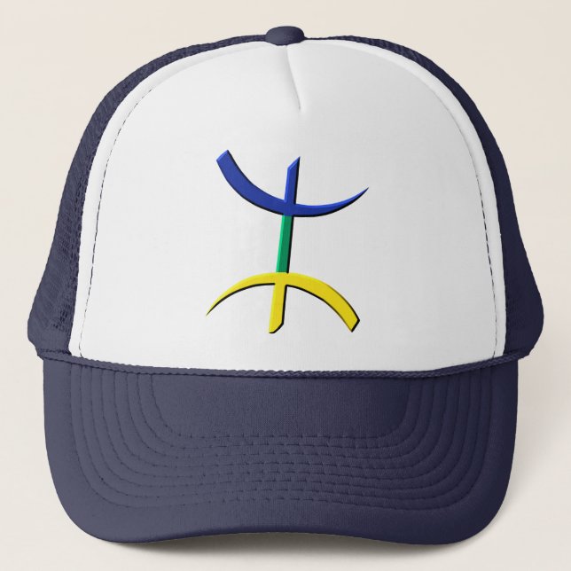 aza tricolore (Kabyle, berbere, amazigh) Truckerkappe (Vorderseite)