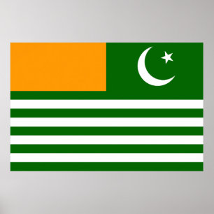 Azad Kaschmir Staatssymbol für Pakistan Poster