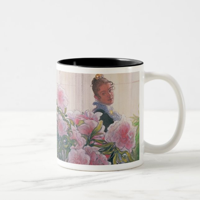 Azalea, 1906 (w/c auf Papier) Zweifarbige Tasse (Rechts)