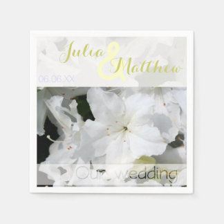 Azalea - Persönliches Hochzeitspapier Napkins Serviette