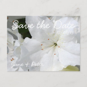 Azaleas Mariage floral Enregistrer la date Carte p
