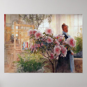 Azaleen durch Carl Larsson Poster