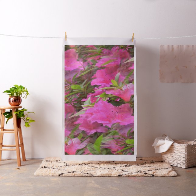 Azaleen in Pink.... Stoff (Beispiel)