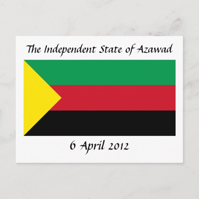 Azawad Flag Postkarte (Vorderseite)