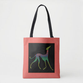 Azawakh stilisiertes „Oska " Tasche