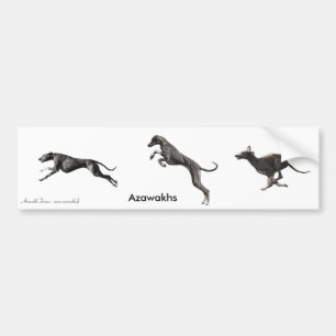Azawakhs-AUTOCOLLANT schwarz Autoaufkleber