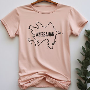 Azerbaïdjan Carte du pays Chemise T-shirt Azerbaïd