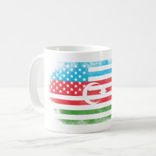 Azerbaijani amerikanische Flagge Aserbaidschan Kaffeetasse