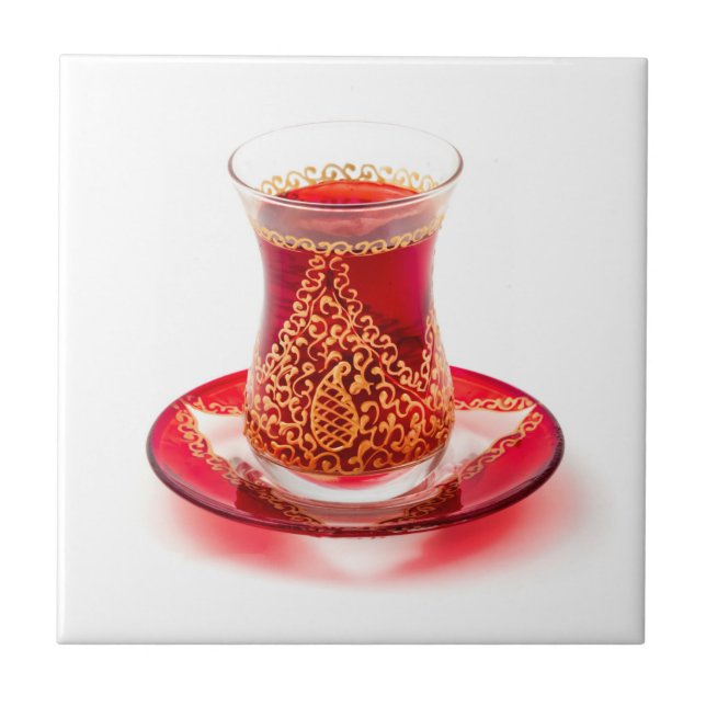 Azerbaijani tea fliese (Vorderseite)