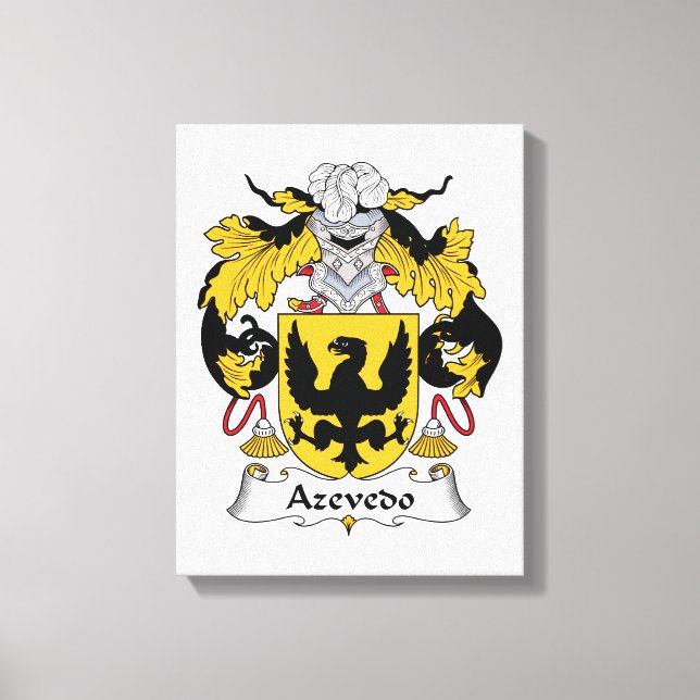 Azevedo Familienwappen Leinwanddruck (Vorderseite)