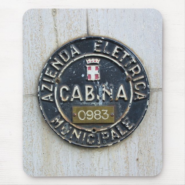 Azienda Electrica Municipale Cabina - Milano, Ital Mousepad (Vorne)