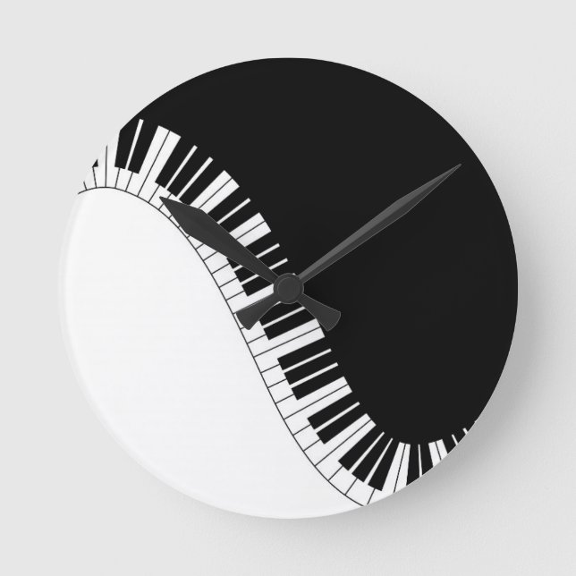 Aziza Keyboard Instruments Runde Wanduhr (Vorderseite)