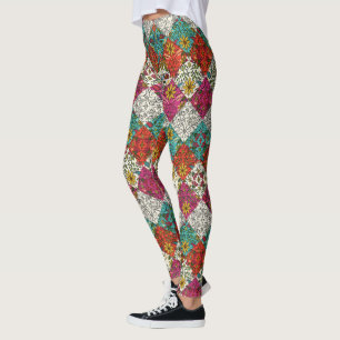 Aziza-Patchwork Leggings