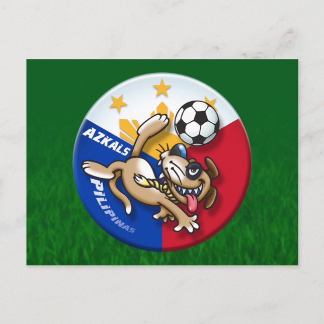 Azkals Fußball Aktion Postkarte (Vorderseite)