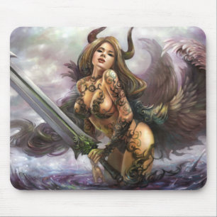 Azmodues dunkle Engel "Aldornia", Mausunterlage Mousepad