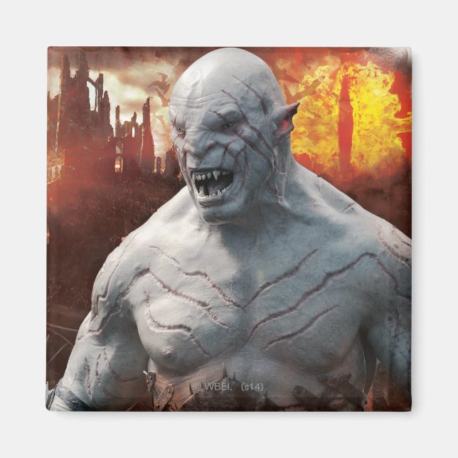 Azog & Orcs Silhouette Graphic Magnet (Vorne)