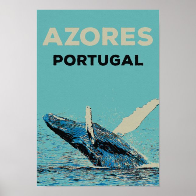 Azoren Buckelwal - Beispiel Portugal Poster (Vorne)